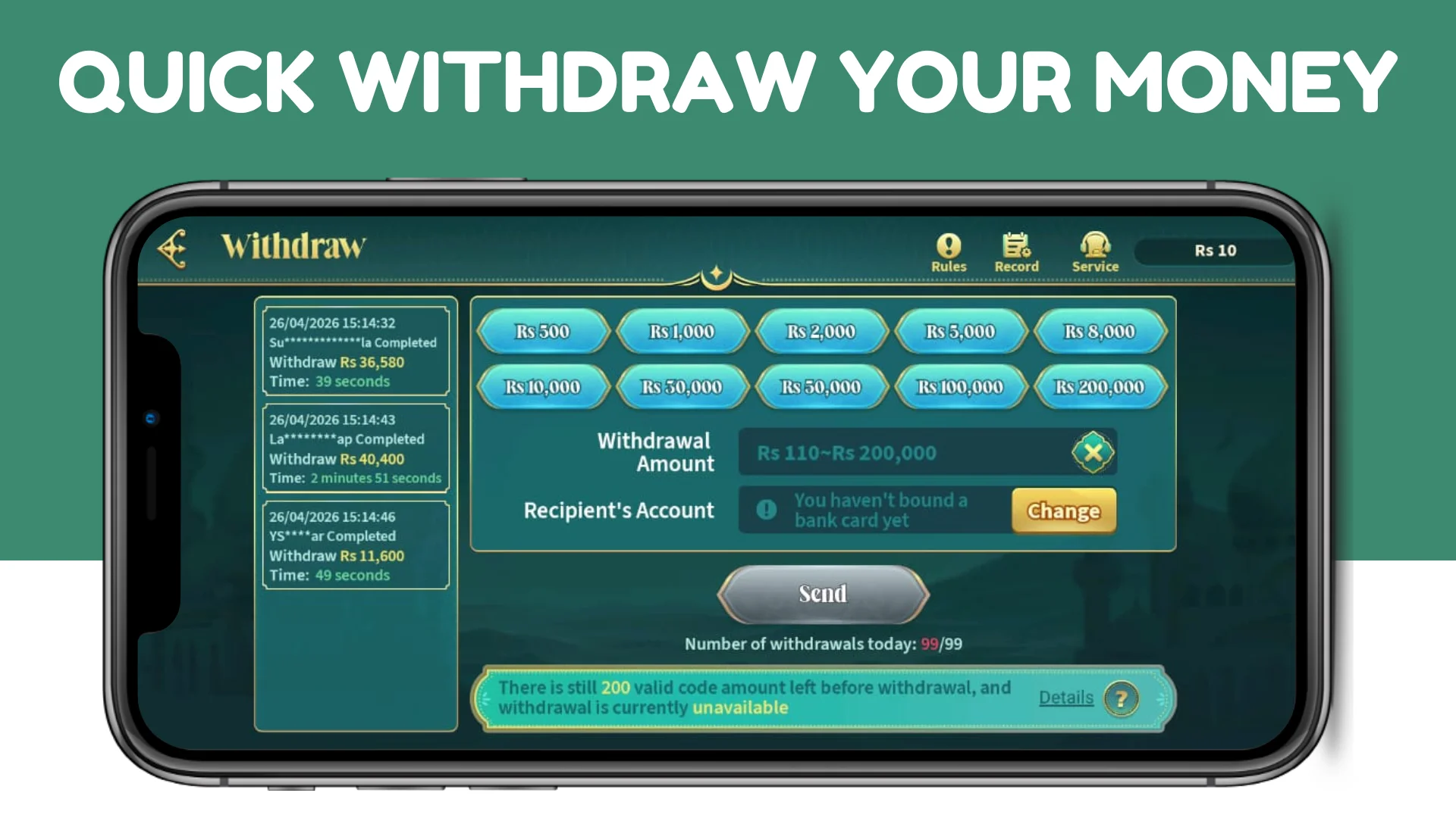 92Bet Game Withdraw